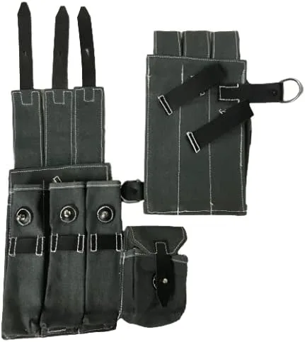Vista 3 de WWII-ALEMAN-MP38-MP40-BOLSA-REVISTA-SET CON CORREA MP40 NEGRA (COMBO)