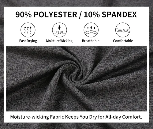 Vista 6 de OneDog Camisas polo de manga corta para hombre, absorben la humedad, atléticas, informales, con cuello, deportivas, camisetas de golf