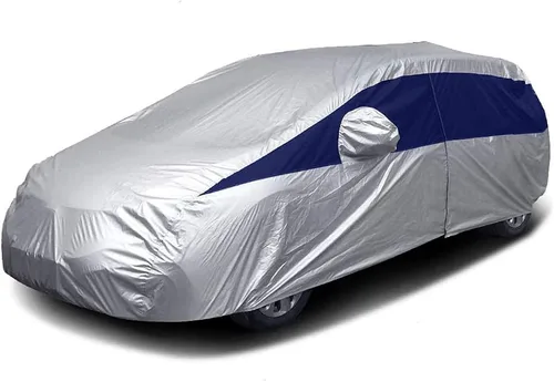 Vista 14 de Funda para auto SUV de tamaño mediano de Titan, de poliéster 210T de color brillante, 188-206". Impermeable, con protección UV, resistente a