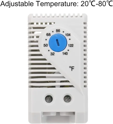 Vista 8 de MECCANIXITY Interruptor mecánico Termostato Gabinete Controlador de Temperatura 32-140°F Ajustable Normalmente Abierto (N.O) Interruptor de control
