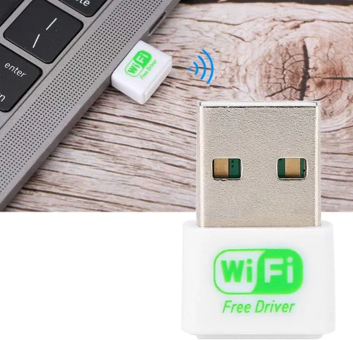 Vista 7 de Yoidesu Receptor adaptador de dongle WiFi, función de recepción WiFi, función WiFi, controlador Plug and Play de 150 Mbps.
