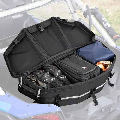 Vista 8 de KEMIMOTO Bolsa de almacenamiento de carga X3, caja de cama UTV ATV mejorada, caja de herramientas para maletero, bolsa enfriadora, compatible