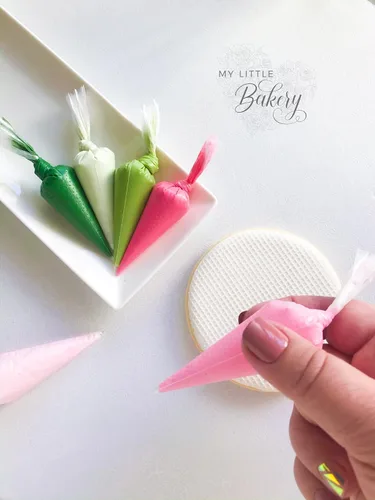 Vista 3 de My Little Bakery - Bolsa de pastelería desechable para decoración de galletas, 10 pulgadas, paquete de 100