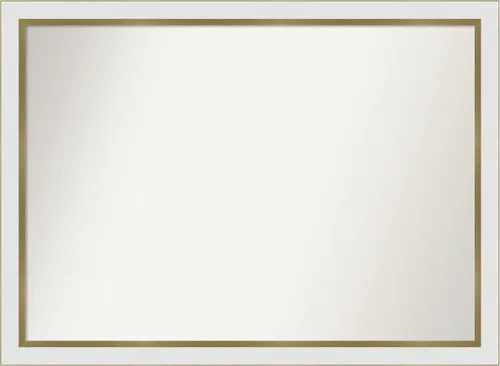 Vista 72 de Amanti Art Espejo personalizado, espejo de baño estrecho Alexandria White Wash, espejo de pared o espejo de tocador de baño sobre el fregadero