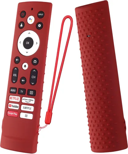 Vista 4 de Funda de silicona para control remoto de voz Hisense ERF3A90 para Hisense U7G U9G U8 Series 4K ULED Remote Funda de silicona (azul)