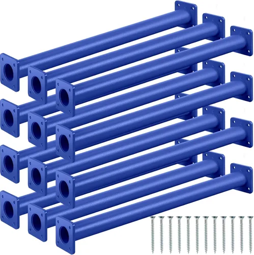 Vista 8 de Dunzy Paquete de 12 Barras para Monkey Bars Accesorios para Columpios Varillas Peldaños de Escalera para Juegos Kit de Herrajes Barras de Mono