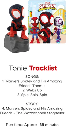 Vista 5 de Figurita de juguete de audio Tonies Spin de Marvel de Spidey y sus asombrosos amigos