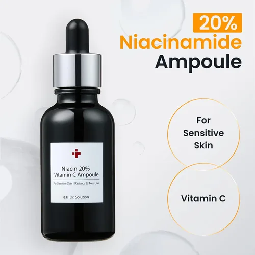 Vista 2 de Ampolla de niacinamida al 20% de vitamina C – CUSKIN Cuidado coreano de la piel con niacinamida, glutatión, ácido hialurónico, adenosina, pantenol