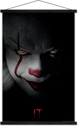 Vista 8 de Trends International IT-Pennywise - Póster de pared, 14.725 x 22.375 pulgadas, versión enmarcada de madera de granero
