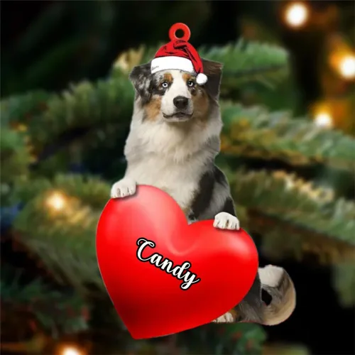 Vista 13 de Adornos de Navidad personalizados para perros, nombre personalizado, adorno de Malamute de Alaska, adornos acrílicos, regalos de Navidad, amantes
