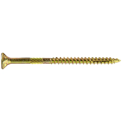 Vista 165 de 8 x 1 revestimiento exterior recubierto de bronce, tornillo de madera multiusos compatible con ACQ, cabeza plana Torx/Star Drive de 1 libra, 288