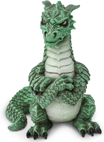 Vista 5 de Safari Ltd. Figura de dragón gruñón, figura detallada de 4.25 pulgadas, divertido juguete de criatura mítica para niños, niñas y niños a partir