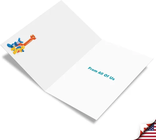 Vista 2 de The Best Card Company - Tarjeta de recuperación jumbo (8.5 x 11 pulgadas) - Felicitación Big Feel Better Soon - Balloon Babies J7045LGWG-US
