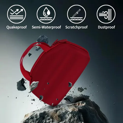 Vista 7 de Estuche de almacenamiento compatible con JBL Charge 6 Altavoz portátil impermeable a prueba de caídas (negro)