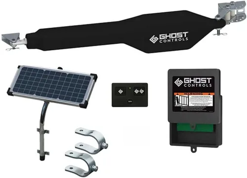 Vista 9 de Sistema automático de apertura para puertas batientes de hasta 20 pies de longitud, de Ghost Controls, negro, TDS2, 12.00 volts