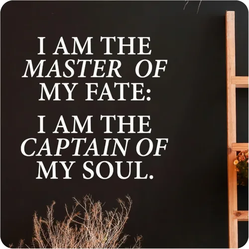 Vista 8 de My Vinyl Story - I Am The Master of My Fate - Inspirational Motivational Wall Decal Sticker Quote Vinyl Art Decor for Home Office Classroom Positive