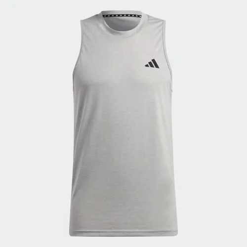 Vista 5 de adidas Camiseta sin mangas con logotipo de Training Essentials Feel Ready para hombre