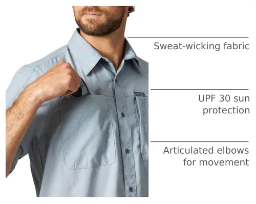 Vista 5 de ATG Men's Atg by Wrangler Men's Long Sleeve Hike to Fish Shirt
