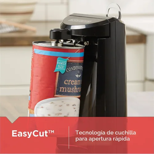 Vista 3 de BLACK+DECKER Abrelatas eléctrico extra alto EasyCut
