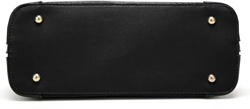 Vista 4 de Bolso de mano para mujer bolso de mano cartera de cuero suave juego de 2