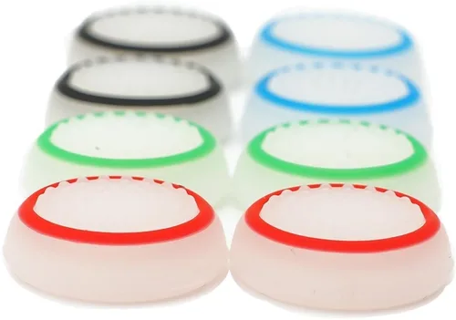 Vista 4 de SUBANG 16 Pieces Silicone Noctilucent Thumb Grip Caps Controller Joystick Cap Covers for PS3 PS4 Xbox 360 Xbox One Analog Stick Caps Replacement