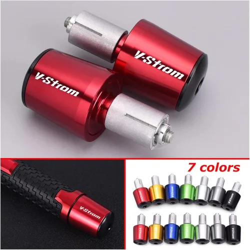 Vista 4 de Motorcycle Motorcycle Handlebar Ends CNC Handle Bar Grips Cap for Suzuki VStrom 650 V-Strom 650 1000 1050/xt DL250 DL650 Dl1000 Accessories Handle
