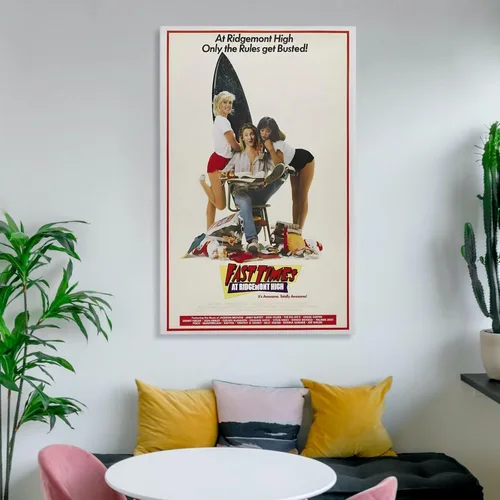 Vista 6 de Pósteres de películas retro de Fast Times at Ridgemont High Retro de los años 80, impresión artística para pared, pintura fotográfica, póster