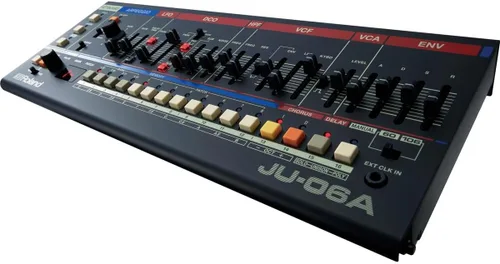Vista 8 de Roland Módulo de sonido JU-06A con 8 parches + 8 bancos y cable MID-315BK de 5 pines DIN a 5 pines MIDI DIN de 5 pines, 15 pies