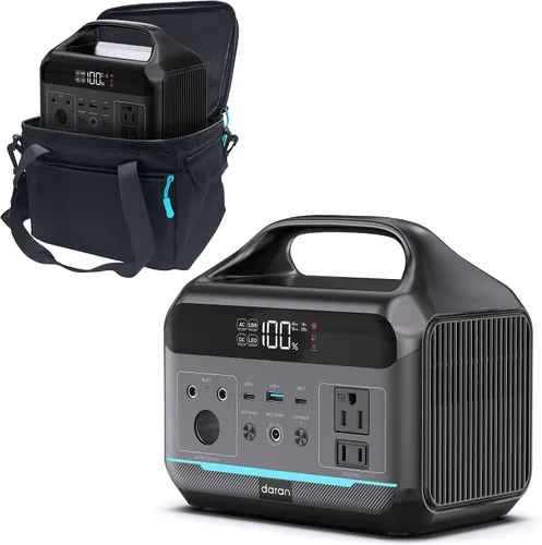 Vista 9 de Estación de energía portátil LiFePO4 de 28,000 mAh, batería de 100 W (pico de 200 W) banco de energía solar, cargador portátil pequeño generador