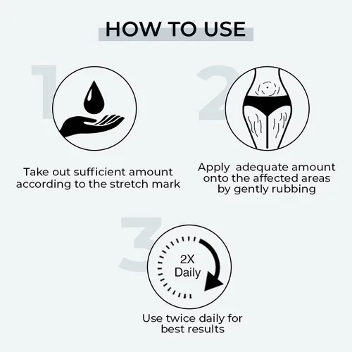 Vista 4 de Grah Fixderma Strallium - Crema para estrías, elimina las estrías del embarazo, eliminación de cicatrices y crema hidratante, removedor de estrías