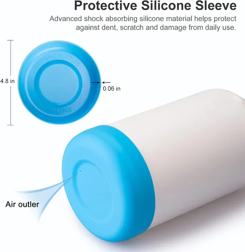 Vista 4 de koodee Funda protectora de silicona para Hydro Flask de 12 onzas, accesorios para botellas de agua deportivas, funda inferior antideslizante