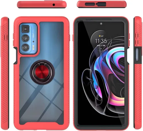 Vista 77 de Funda compatible con Xiaomi Poco X3 NFC, compatible con Xiaomi Poco X3 Pro/Poco X3 Ring Stand 3 en 1, color negro