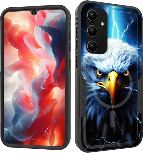 Vista 152 de Funda magnética para Galaxy A16 5G, [compatible con MagSafe] [protección contra caídas de grado militar] Funda resistente a prueba de golpes