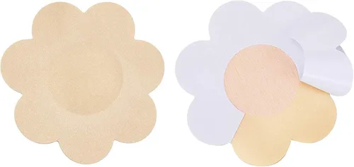 Vista 3 de SATINIOR 50 Pairs Nipple Covers Nipple Pasties Nipple Petals for Women Disposable Satin Pasties Petals Pad Pasties
