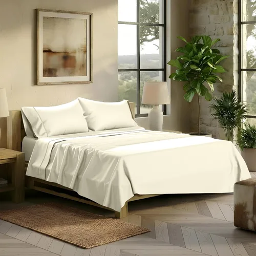 Vista 10 de TEXAS LINEN CO. Juego de 2 fundas de almohada tamaño queen de 100% algodón egipcio - Serie 2000 de lujo, fundas de almohada estándar/tamaño queen