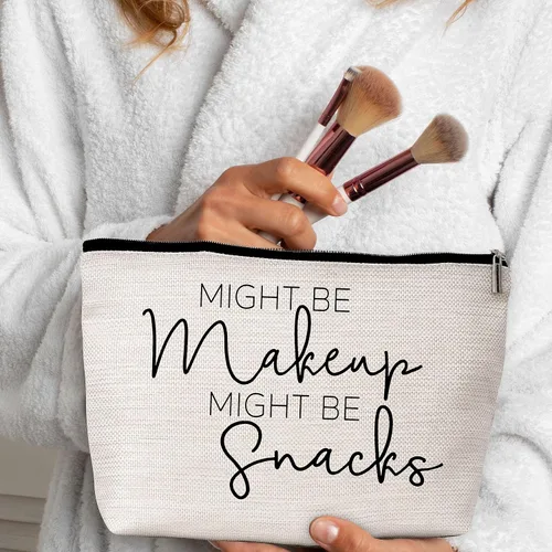 Vista 4 de GREOXG Bolsa de maquillaje de regalo para mujeres que lo tienen todo, podría ser maquillaje, bolsa de cosméticos de viaje, regalos de amistad