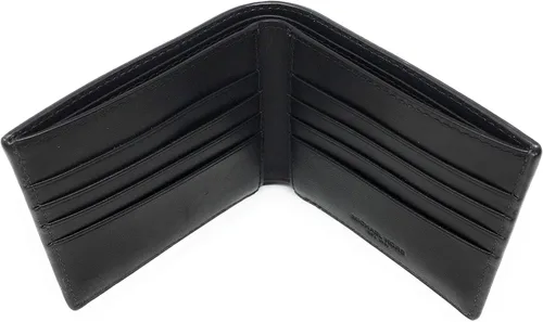 Vista 5 de Michael Kors Jet Set billetera para hombre PVC negro 36H7LMNF1B