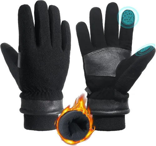 Vista 7 de HANDLANDY Winter Work Gloves, 3M Thinsulate Waterproof Insulated Glove for Men Women