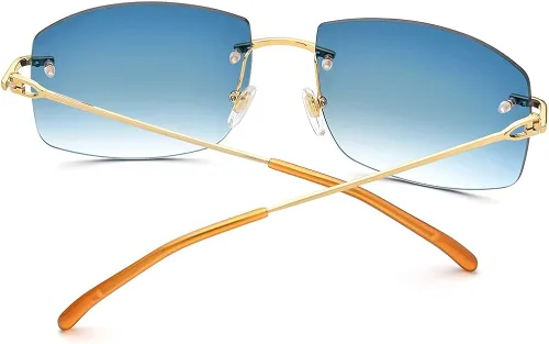Vista 6 de HEPIDEM Gafas de sol cuadradas de gran tamaño para hombres con lente de nylon