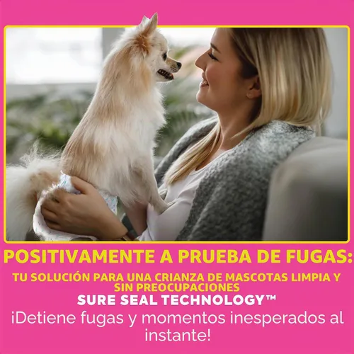 Vista 4 de . Pañales desechables para perras, para el cuidado de mascotas, absorbentes con ajuste a prueba de fugas, tecnología de bloqueo de humedad