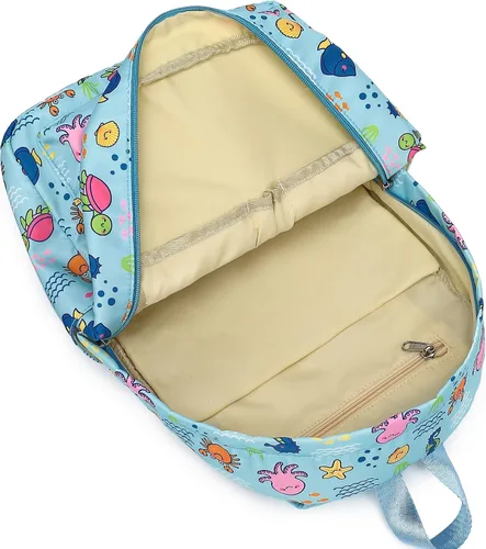 Vista 8 de CAMTOP - Conjunto de mochila y lonchera con estampados divertidos para niños de preescolar y primaria