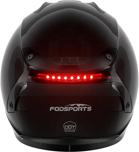 Vista 5 de Fodsports FS90 Full Face Motorcycle Helmet for Men Women, Dual Visor Motorbike Street Bike Integrated Helmet with LED Light DOT FMVSS-218 ECE22.05