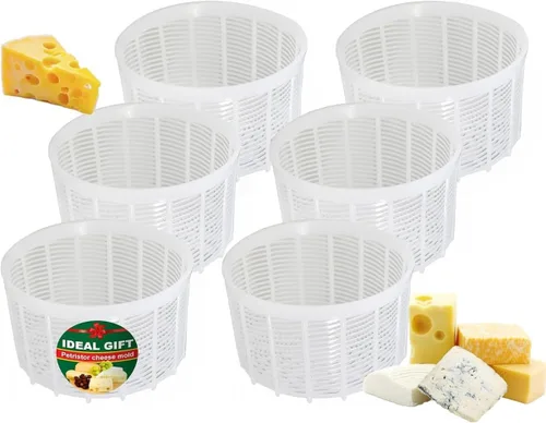 Vista 9 de Molde de queso suave para hacer queso 1.25QT - Suministros pequeños para hacer queso casero (1)