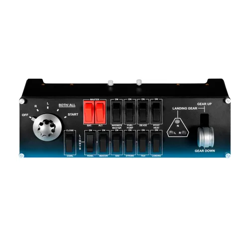 Vista 2 de Logitech 945-000030 - G Saitek Pro Flight Switch Panel (Black) (Renewed)