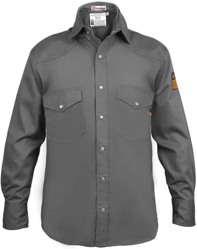 Vista 8 de Camisa resistente a llamas FR para soldadura - 100% C - 9 onzas