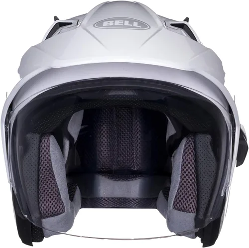 Vista 2 de Bell Mag-9 Casco Urbano color blanco perla brillante