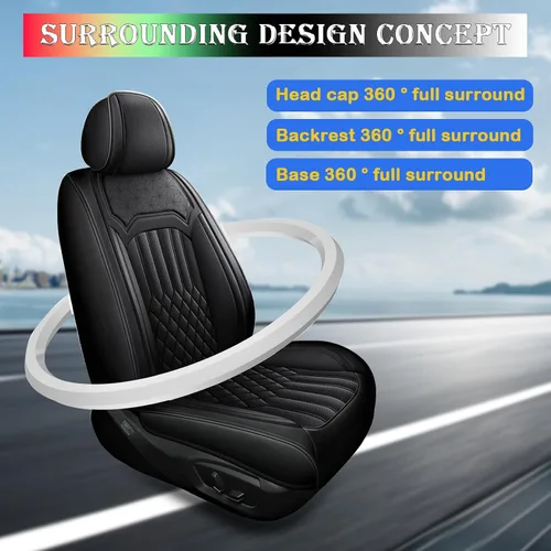 Vista 5 de Funda de asiento de automóvil para Volvo XC40 2019-2025, fundas de asiento suaves impermeables con compatible con bolsa de aire, accesorios