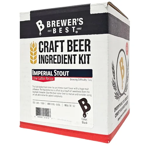 Vista 4 de Brewer's Best Kit de ingredientes de cerveza casera de un galón (Imperial Stout)