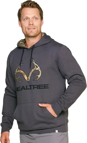 Vista 3 de Realtree Men's Edge Logo Fleece Pullover Hoodie