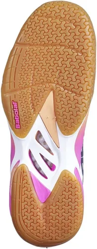Vista 3 de Babolat Shadow Tour - Zapatos de bádminton para mujer, BlancoRosa